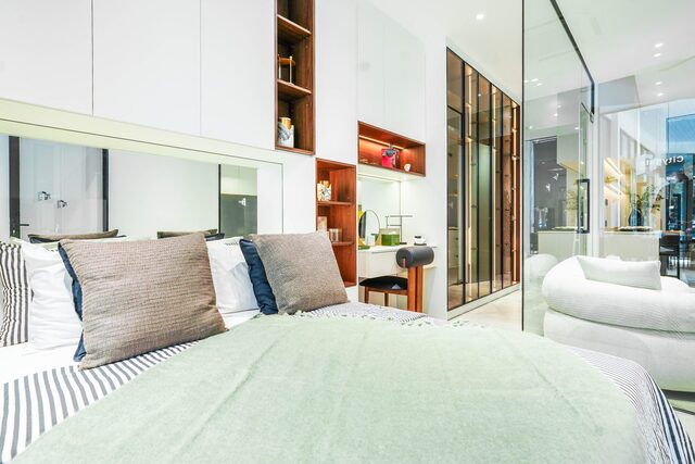 Modern Residence with Landscaped Courtyards and Pools