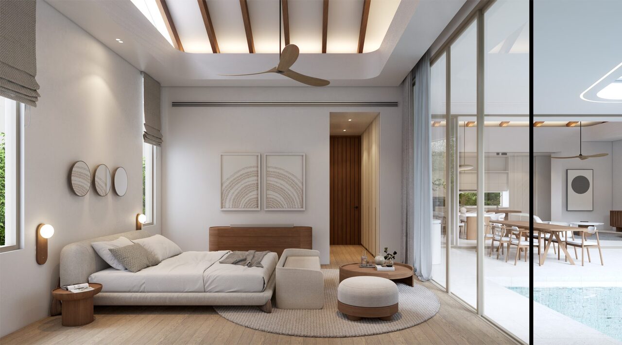 Minimalist Villa with a Peaceful Private Courtyard