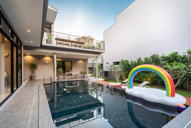 Contemporary Luxury Pool Villa with Spacious Outdoor Terrace