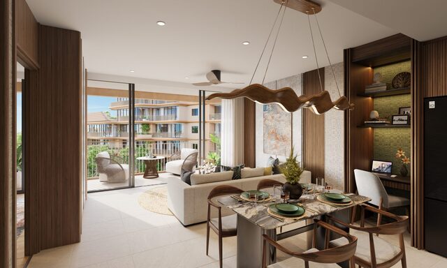 Contemporary Residence Framed by Green Fairways
