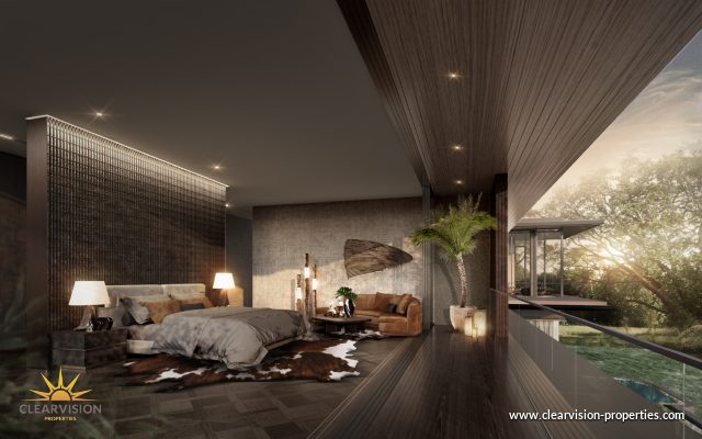 Modern Luxury Pool Villa with Lush Garden Surroundings