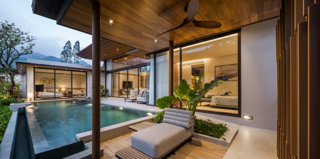 Wellness-Focused Villa Retreat with Mountain Backdrop