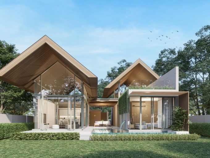 Pool villas inspired by Thai cultural heritage architecture