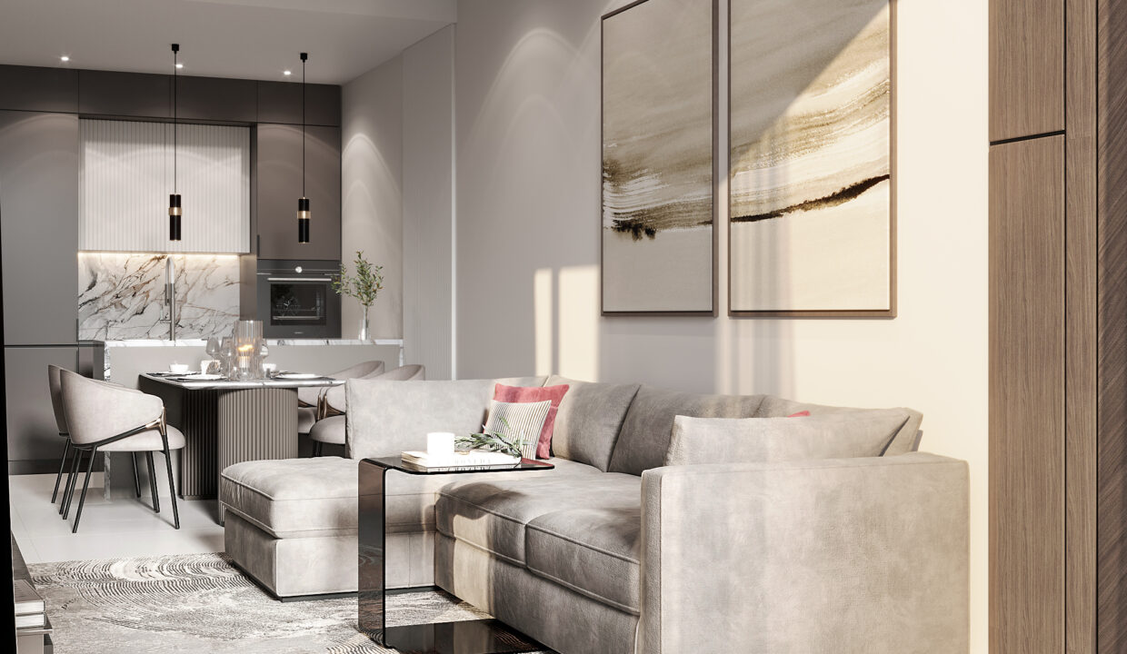 1 Bed 52 Sq.m:  Modern Stylish design condo- Living room
